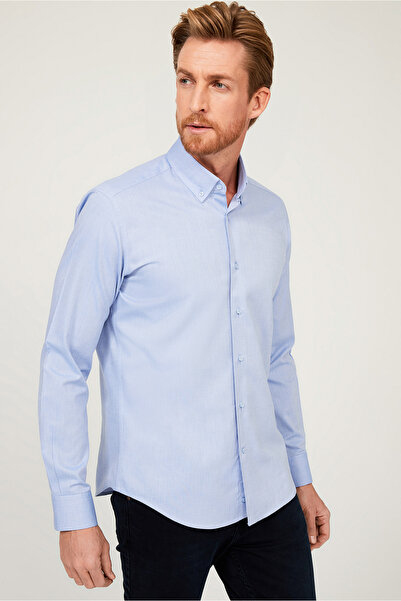 Kiğılı Long Sleeve Slim Fit Slim Fit Cotton Shirt