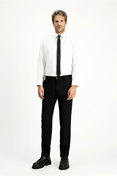 Kiğılı Regular Fit Standart Kesim Likralı Kanvas / Chino Pantolon