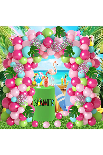 Choice Other As picture 114Pcs Tropical Beach Party Balloon Garland Arch Set,...