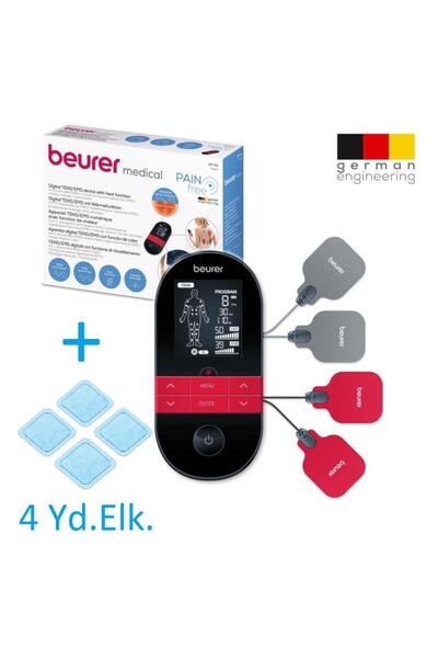 Beurer EM 59 DİJİTAL TENS-EMS MASAJ CİHAZI + 4 AD.YD.ELKT.