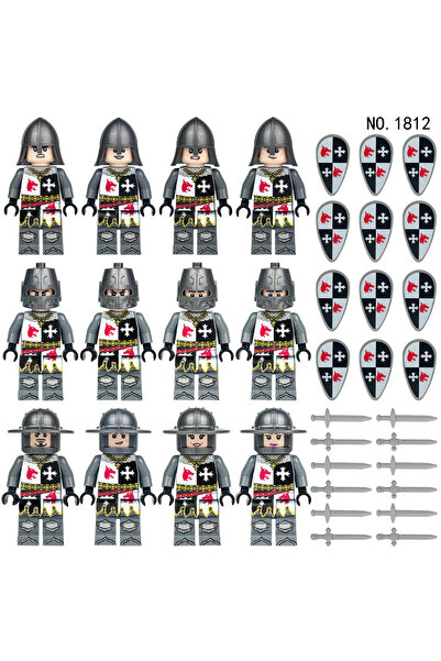 choice2 1812 Building block knight figures, war horse humanoid dolls, mini fi...