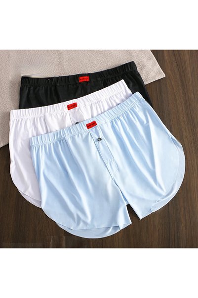 Eces Design Ece's Men's 4-Piece Ice Silk Boxer Set Breathable and Comfortable M1003