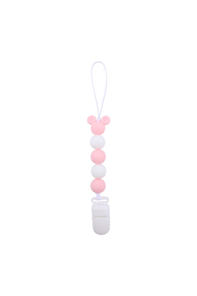 Choice9 1 Silicone Baby Pacifier Clip Teether round Beads Dummy Holder Chain ...