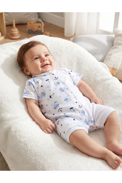 MiniKids Βρεφικό ολόσωμο, με σχέδιο ιστιοπλοϊκών, για αγόρι