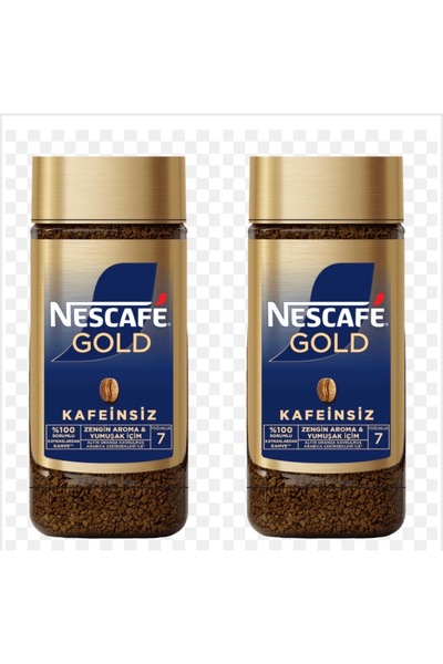 Nescafe Gold Kafeınsız Decaf Kahve 100 gr 2 Kavanoz Ennnpazar