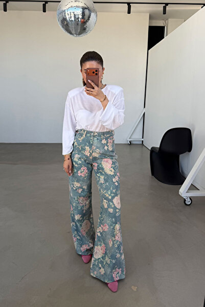 Özge Özgenç Floral Patterned Trousers