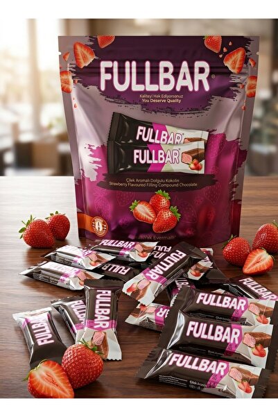 Fullbar ÇİLEK DOLGULU KOKOLIN 800GR Bayramlık, hediyelik, İkramlık