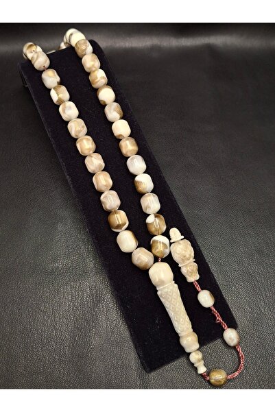 Han Ticarethane Χάντρες προσευχής από κεχριμπάρι σε σκόνη, με μαρμάρινο σχέδι...