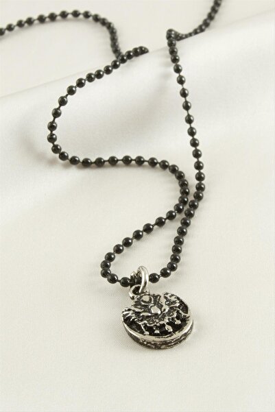 Generic Brand Gldisptm Ottoman Flag with Ball Chain (32924) Men's Necklace-Black