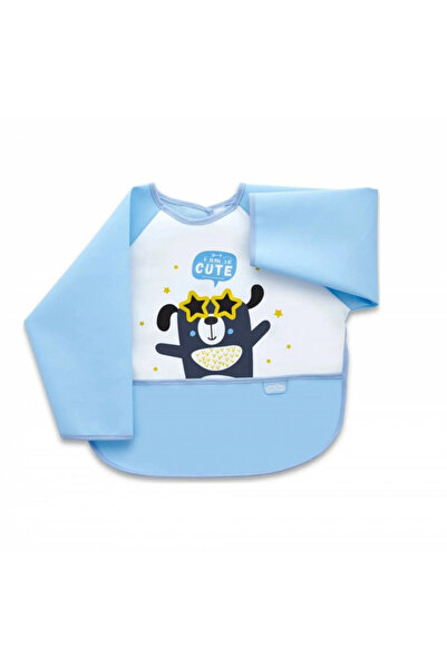 Babyjem Polly Bib with sleeves and Functional Pocket (Color: Blue)