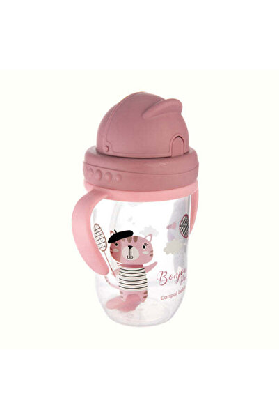 CANPOL Babies Cana Anti-Varsare Cu Pai 270ml Bonjour Paris 56/607_Red