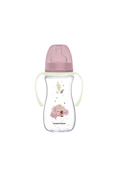 CANPOL Biberon Anticolic Gat Larg 300ml PP Easy Start Sleepy Koala cu mânere ...