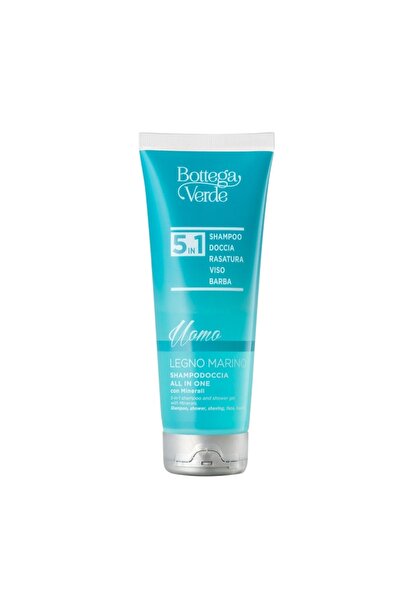 Bottega Verde Gel de duș 5 în 1 cu aromă lemnoasă - Legno Marino, 200 ML