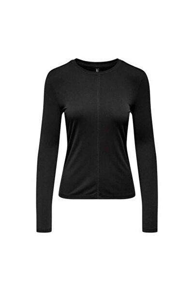 ONLY OnlFree Life L/S Rib Top JRS Γυναικείο Μακρυμάνικο Μπλουζάκι Μαύρο (1535...