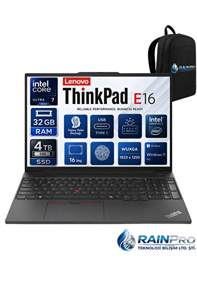 LENOVO Thinkpad E16 Gen6 Intel Core Ultra 7 255H 32 GB DDR5 4 TB SSD Intel® 1...