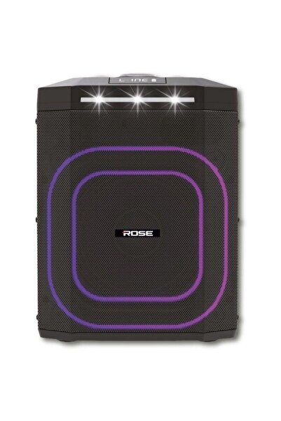 Rose HP-2120 Partybox Kablosuz El Mikrofonlu Sarjlı Bluetooth 8” Hoparlör