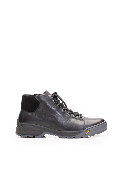 UrbanShoes Ghete bărbați din piele naturală, Leofex - 641-1 Negru Box
