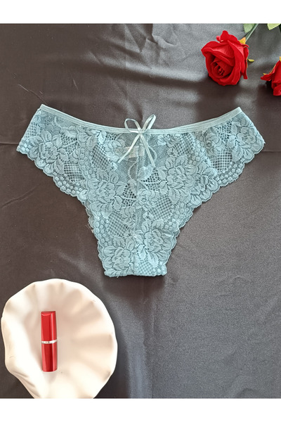 ZENA UNDERWEAR Dina Rose Lace Patterned Women's Underwear Panties with Bow on...