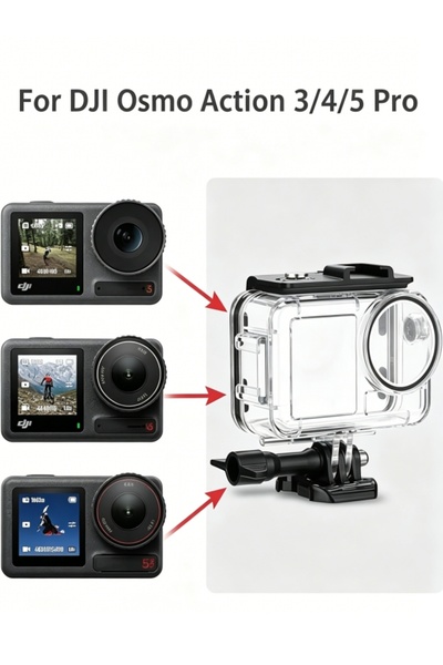Generic DJI Osmo Action Series Waterproof Cover | Buoyancy Handle, Anti-Fog P...