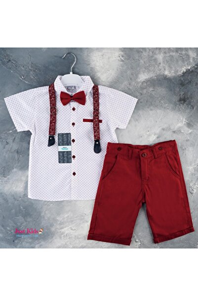 Terry Set/Ținută din 4 piese, pantaloni scurți și cămașă albă cu imprimeu, 1-...