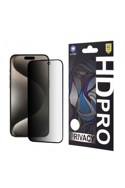 Lito Προστατευτικό Οθόνης Ιδιωτικότητας HD Pro για Apple iPhone 15 Pro Max, α...