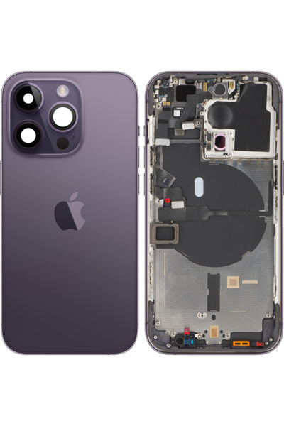 Apple Капак за батерия за iPhone 14 Pro, със среден корпус, тъмнолилав, Swap