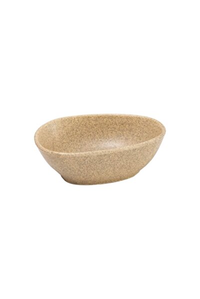 OEM Tetris Ceramic Bowl, Inclined, Sand Color, 23 cm