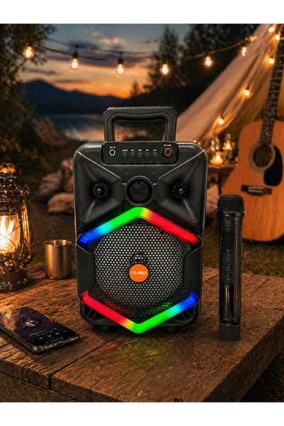 YANKI Torres CS-0812 200W Karaoke Hoparlör Mikrofonlu | Bluetooth Taşınabilir...