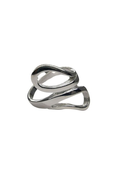 OEM Inel elegant feminin Argint 925 sterling marcat, Argintiu mat, Marimea 60...