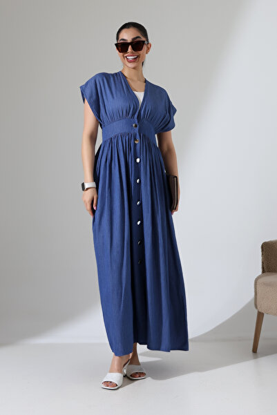 Pure Class Women's Denim-Jeans Tencel Gilet Dress