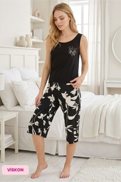 bie's Γυναικεία ολόσωμη φόρμα χωρίς κουμπιά με λαιμόκοψη Bermuda Homewear - Σ...