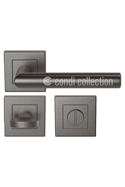 Condi Collection مقبض باب من الفولاذ المقاوم للصدأ 101K PVD Fume WC