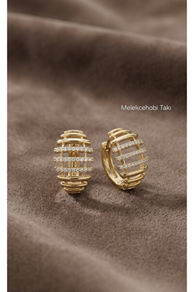 XUPING JEWELRY Xuping Zircon Stone Cage Earrings - Mother's Day Gift - Melekc...