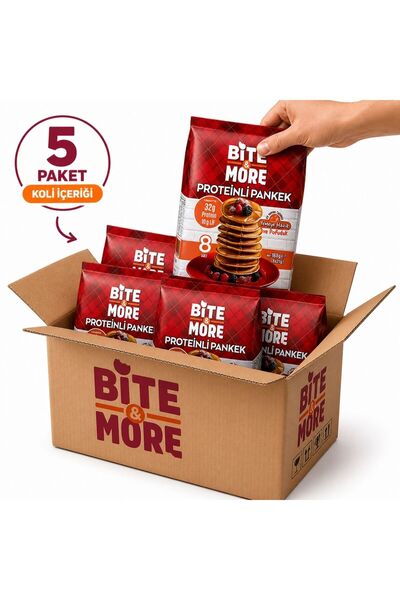 bite & more Kahvaltılık Protein Pankek (168g x 5 Adet)