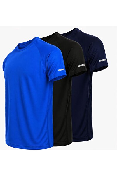 Karatopak 3-Pack of Quick-Dry Athletic Technical Sports T-Shirts