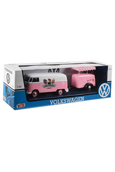 Motor Max Camioneta cu remorca Motormax, Volkswagen Type 2 T1 Ice Cream, 1:24