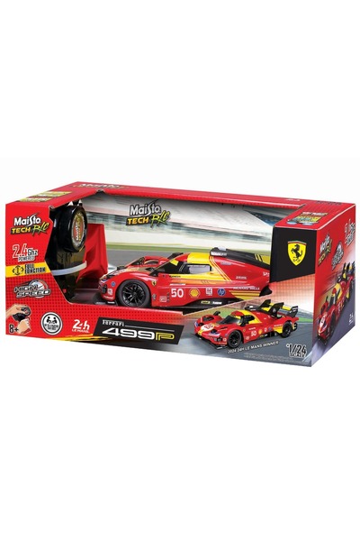 Maisto Masina de curse cu telecomanda, Tech, Ferrari 499P 2024, Le Mans Champ...