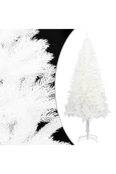 E-ANAMAG Τεχνητό Χριστουγεννιάτικο Δέντρο, Λευκό, Γυαλιστερό Πεύκο, ύψος 120 ...