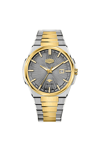 HeroForce Men's Watch Herro Force Steel Silver and Gold Color