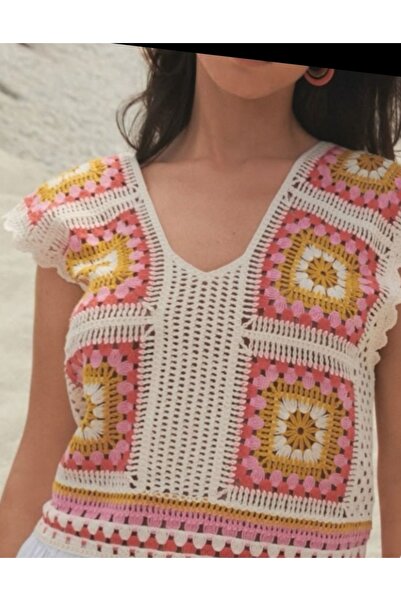 GNY TASARIM Knitted Summer Blouse