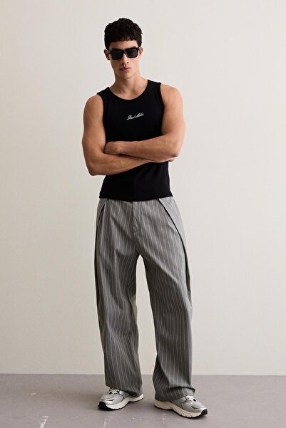 Bershka Çift pensli super baggy fit pantolon
