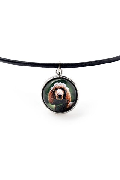 Art - Dog Poodle - pandantiv pentru colier cu fotografia ta, lucrat manual, b...