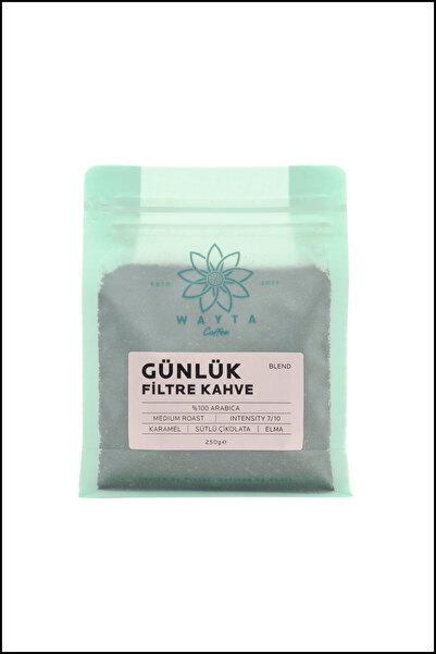 Wayta Coffee Günlük Filtre Kahve 250 g –%100 Arabica Öğütülmüş Kahve