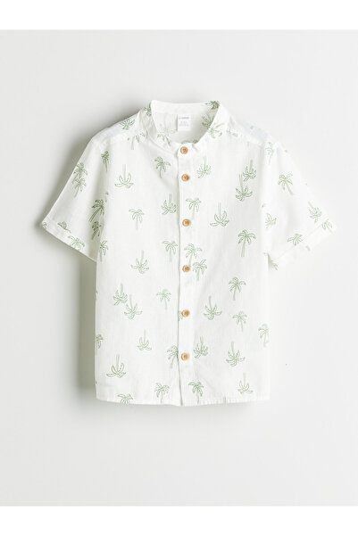 LC Waikiki Cămașă de băieți din poplin cu mânecă scurtă