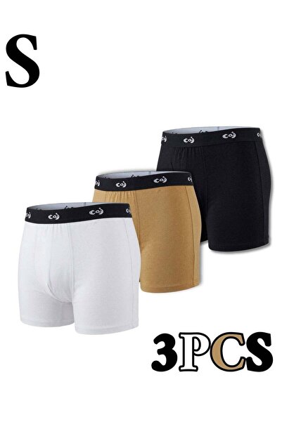 MeeM Men's Boxer Shorts 100% Cotton Ultra Comfort (Pack of 3) - Multiple Colo...