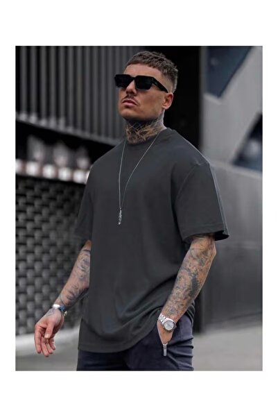 ZİYMO Men's Plain Oversize T-Shirt