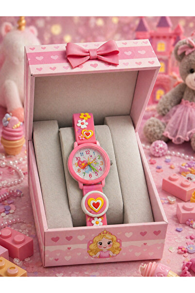 S.POLO New Season Pink Color Lighted Silicone Cord Children's Wristwatch
