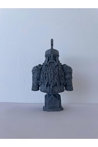 PEMİNİ Dain Ironfoot (Demir Ayak) – The hobbit Boyalı Büst / Figürü 12 Cm