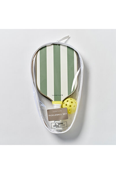 SunnyLife - Pickleball Seti Yeşil Çizgili