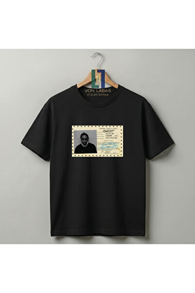 Grafftee Clothing Μπλουζάκι Unisex από βαμβάκι Premium με σχέδιο Kendrick Lam...